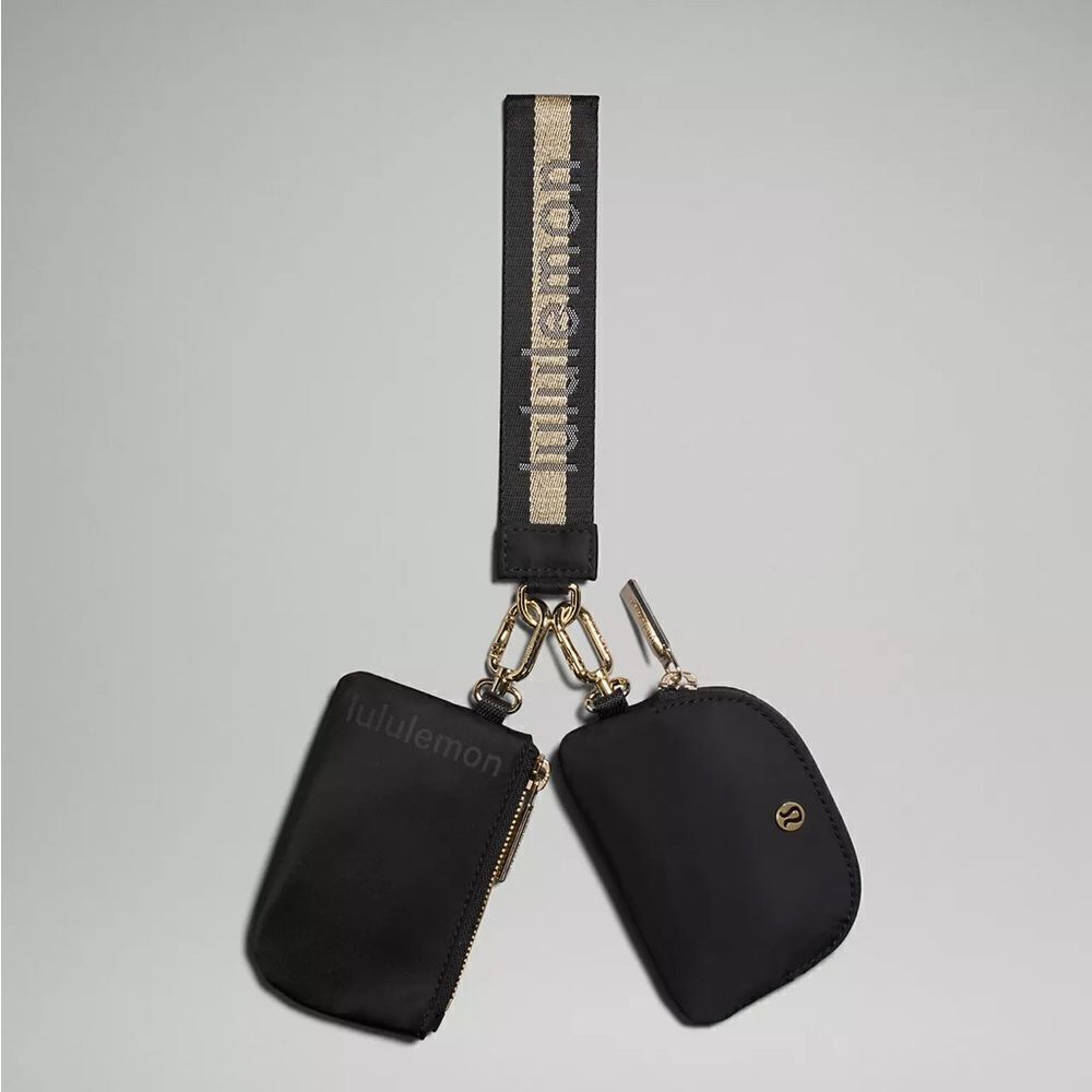Lululemon Dual Pouch Wristlet Wordmark